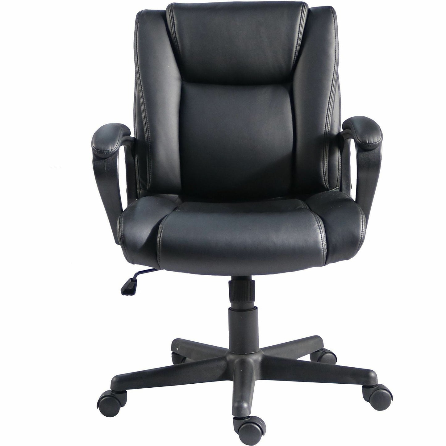 Lorell SOHO Mid-back Chair w/Armrest, Black (LLR81810)