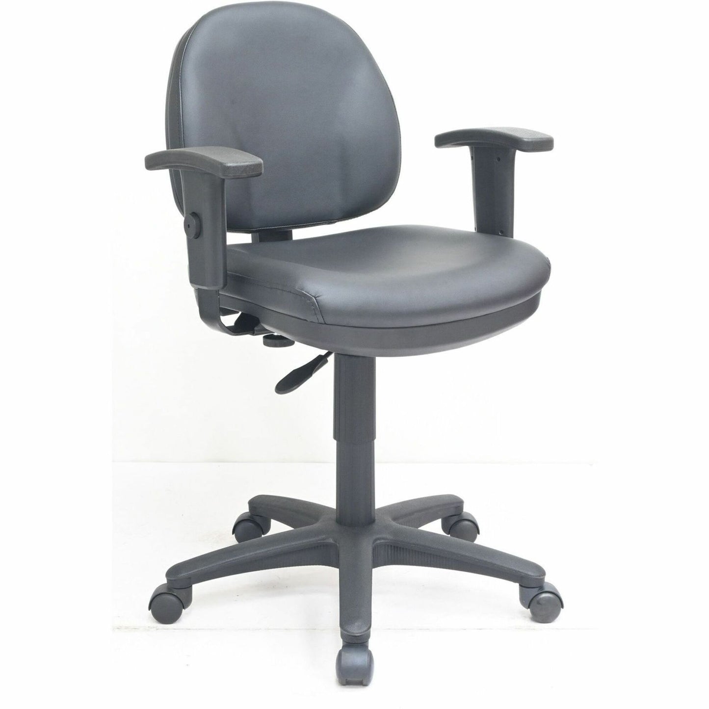 Lorell Millenia Series Pneumatic Adjustable Task Chair, Black (LLR80014)