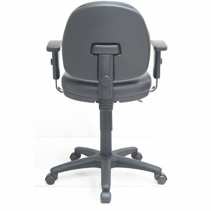 Lorell Millenia Series Pneumatic Adjustable Task Chair, Black (LLR80014)