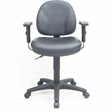 Lorell Millenia Series Pneumatic Adjustable Task Chair, Black (LLR80014)