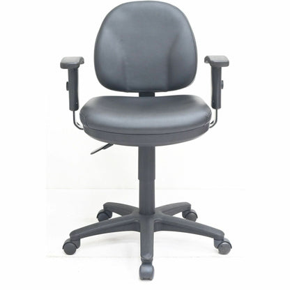 Lorell Millenia Series Pneumatic Adjustable Task Chair, Black (LLR80014)