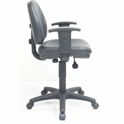 Lorell Millenia Series Pneumatic Adjustable Task Chair, Black (LLR80014)