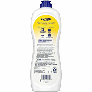 Soft Scrub Total Bath/Kitchen Cleanser, 24 fl oz (0.8 quart), Fresh, Lemon Scent (DIA07224EA)