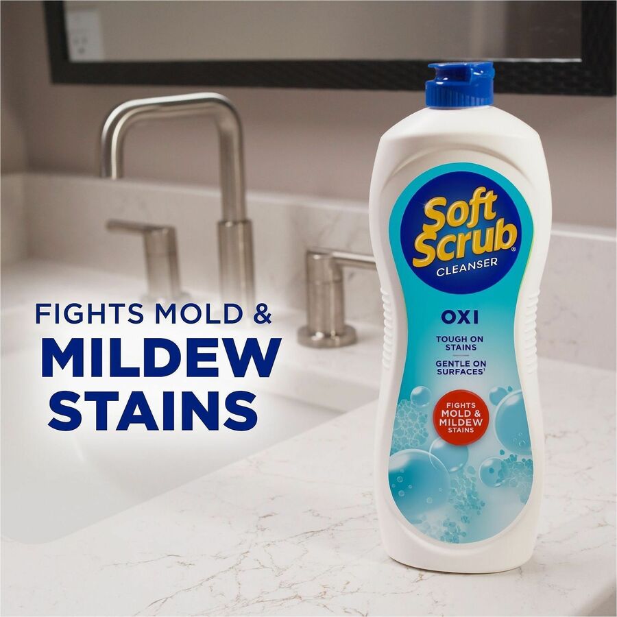 Soft Scrub Total Bath/Kitchen Cleanser, 24 fl oz (0.8 quart), Fresh Scent (DIA07226EA)