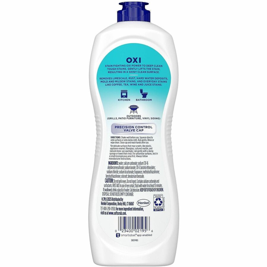 Soft Scrub Total Bath/Kitchen Cleanser, 24 fl oz (0.8 quart), Fresh Scent (DIA07226EA)