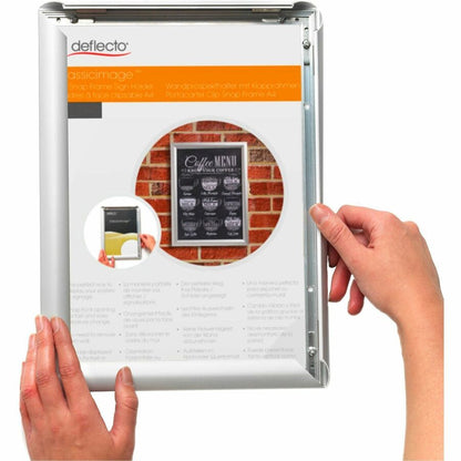 Deflecto Wall Mount Snap Frame, 19.13" x 25.25" Frame Size, Holds 18" x 24" Insert (DEF690003S)