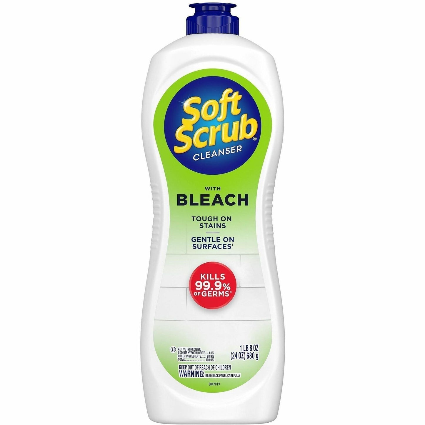Soft Scrub Bleach Cleanser, 24 fl oz (0.8 quart), Fresh Scent (DIA07222EA)