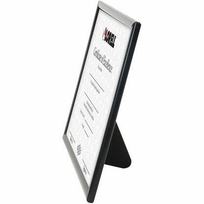 Lorell Certificate Frame, 8.50" x 11" Frame Size, Beveled Edge, Black (LLR49415)