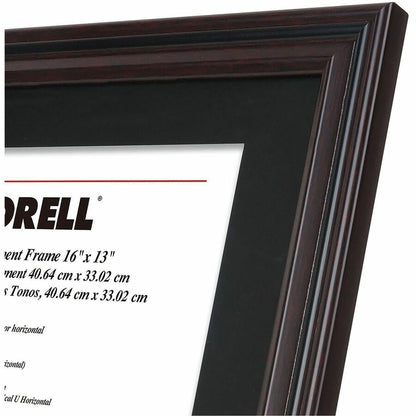 Lorell Two-toned Certificate Frame, 16" x 13", Black (LLR49417)
