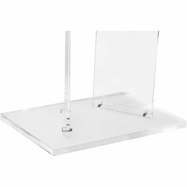 Kantek Standing Lectern, 41" x 23.60" x 16", Clear, 2 Legs, Speaker, Presentation, Assembly Required (KTKAP360)
