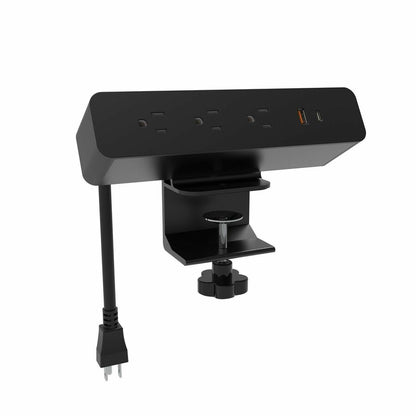 Lorell Power Outlet, 4 x Power Receptacles Desk Mountable (LLR34001)
