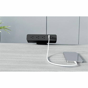 Lorell Power Outlet, 4 x Power Receptacles Desk Mountable (LLR34001)
