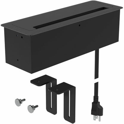 Lorell Power/Data Outlet, 5 x Power Receptacles, 120 V AC Desk Mountable (LLR34005)