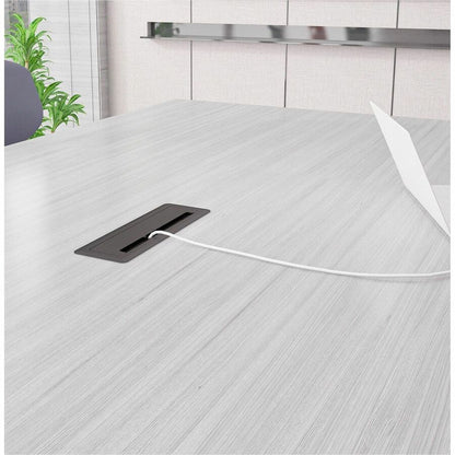 Lorell Power/Data Outlet, 5 x Power Receptacles, 120 V AC Desk Mountable (LLR34005)