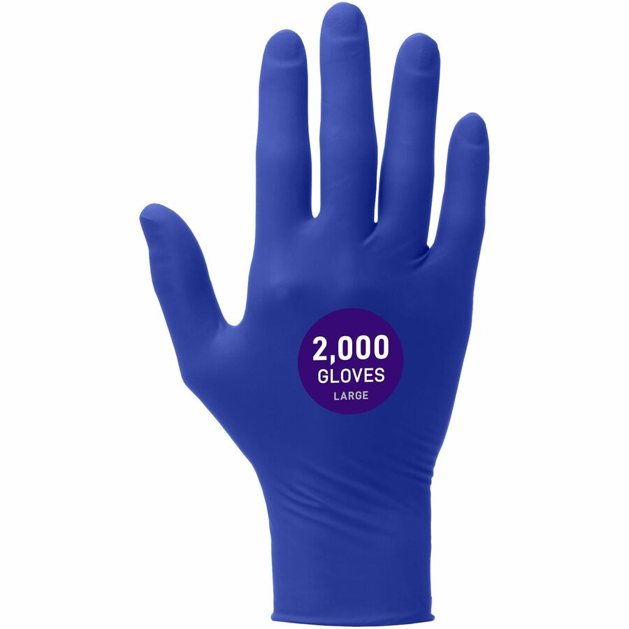 Kimtech Vista Nitrile Exam Gloves, Large, Purple, 200/Box (ANS62828)