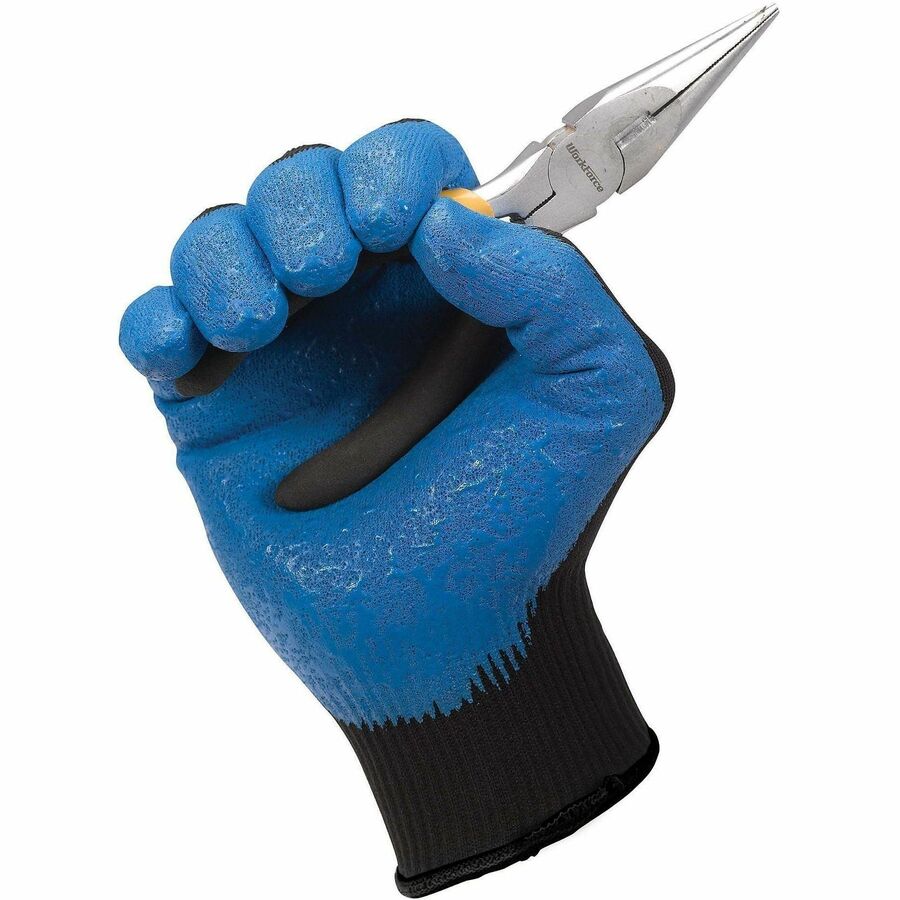 KleenGuard G40 Multi-Purpose Work Gloves, Small, Blue, Black, 5/Carton (ANS40225CT)
