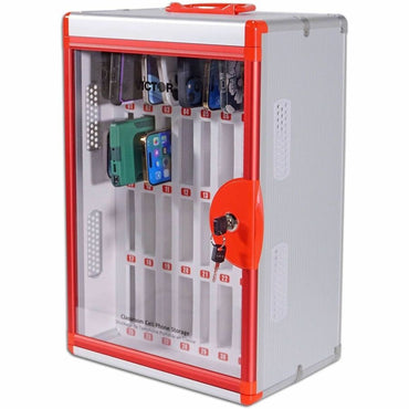 Victor Classroom Cell Phone Locker, Overall Size 20.7" x 12.4", Red, Pressure Resistant, Drop Resistant (VCTPB032)
