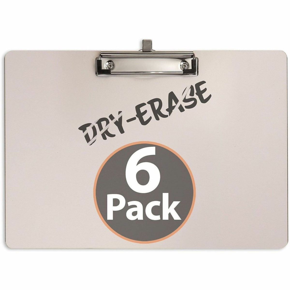 Officemate Reusable Dry-Erase Whiteboard Clipboards, 9" x 12 1/2", White, Storage for 70 Sheet, 6/Carton (OIC83166)