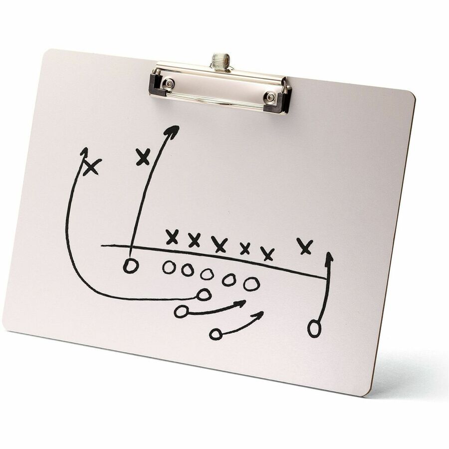 Officemate Reusable Dry-Erase Whiteboard Clipboards, 9" x 12 1/2", White, Storage for 70 Sheet, 6/Carton (OIC83166)