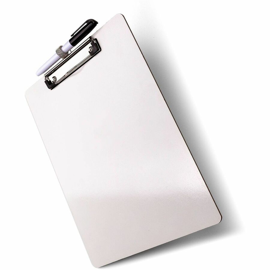 Officemate Reusable Dry-Erase Whiteboard Clipboards, 9" x 12 1/2", White, Storage for 70 Sheet, 6/Carton (OIC83161)