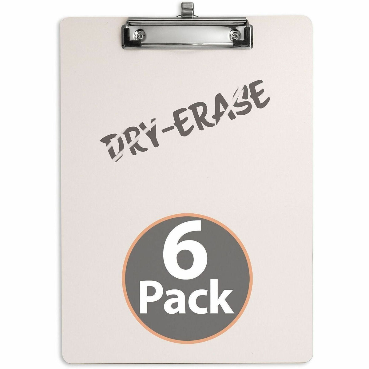 Officemate Reusable Dry-Erase Whiteboard Clipboards, 9" x 12 1/2", White, Storage for 70 Sheet, 6/Carton (OIC83161)