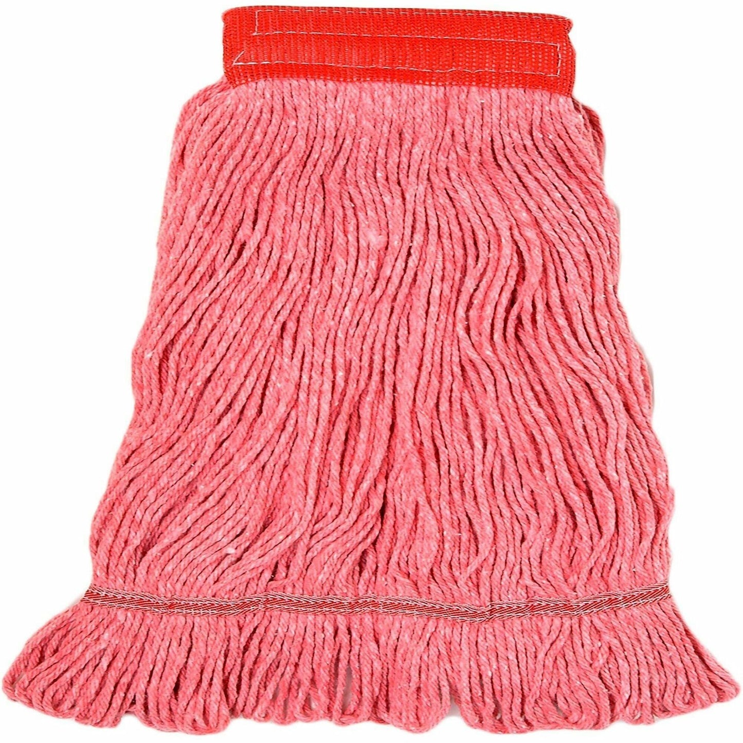 Genuine Joe 5" Looped End Wet Mop, Large, Looped Ends, 4-ply, Red (GJO47541)
