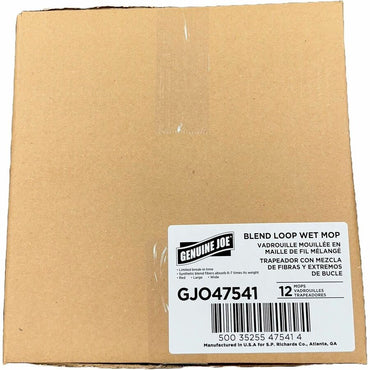 Genuine Joe 5" Looped End Wet Mop, Large, Looped Ends, 4-ply, Red (GJO47541)