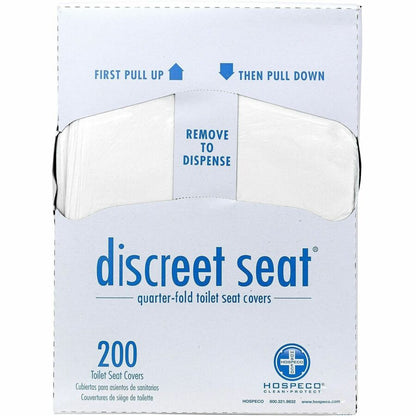 Hospeco Recycled Paper Toilet Seat Covers, 25/Carton (HOSDSQTR5M)