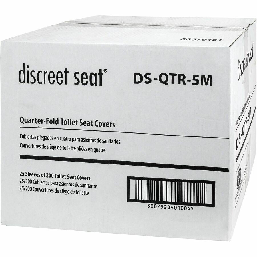 Hospeco Recycled Paper Toilet Seat Covers, 25/Carton (HOSDSQTR5M)