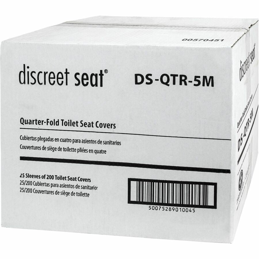 Hospeco Recycled Paper Toilet Seat Covers, 25/Carton (HOSDSQTR5M)