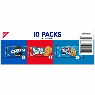 Mondelez Cookie Packs, Assorted, 1 Box (MDZ07836)
