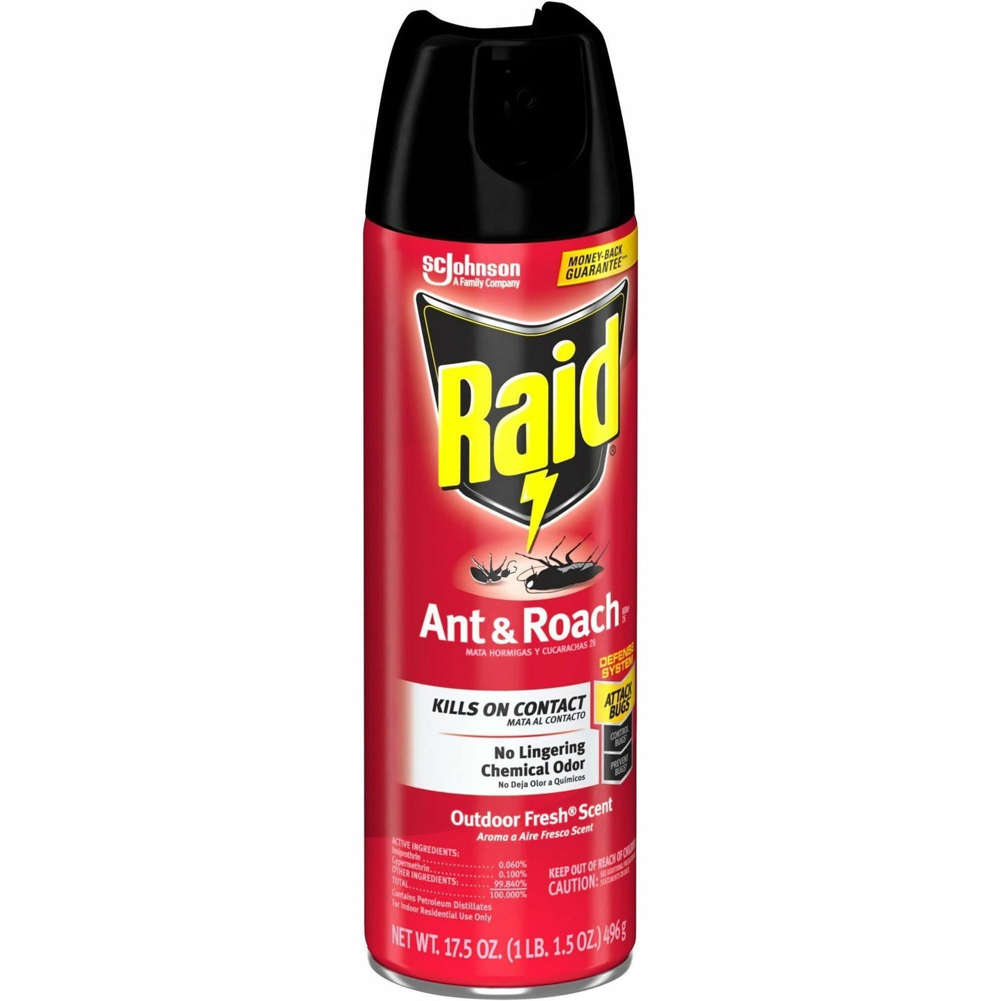 Raid Ant & Roach Killer Spray, 17.50 fl oz, 12/Carton (SJN386220CT)