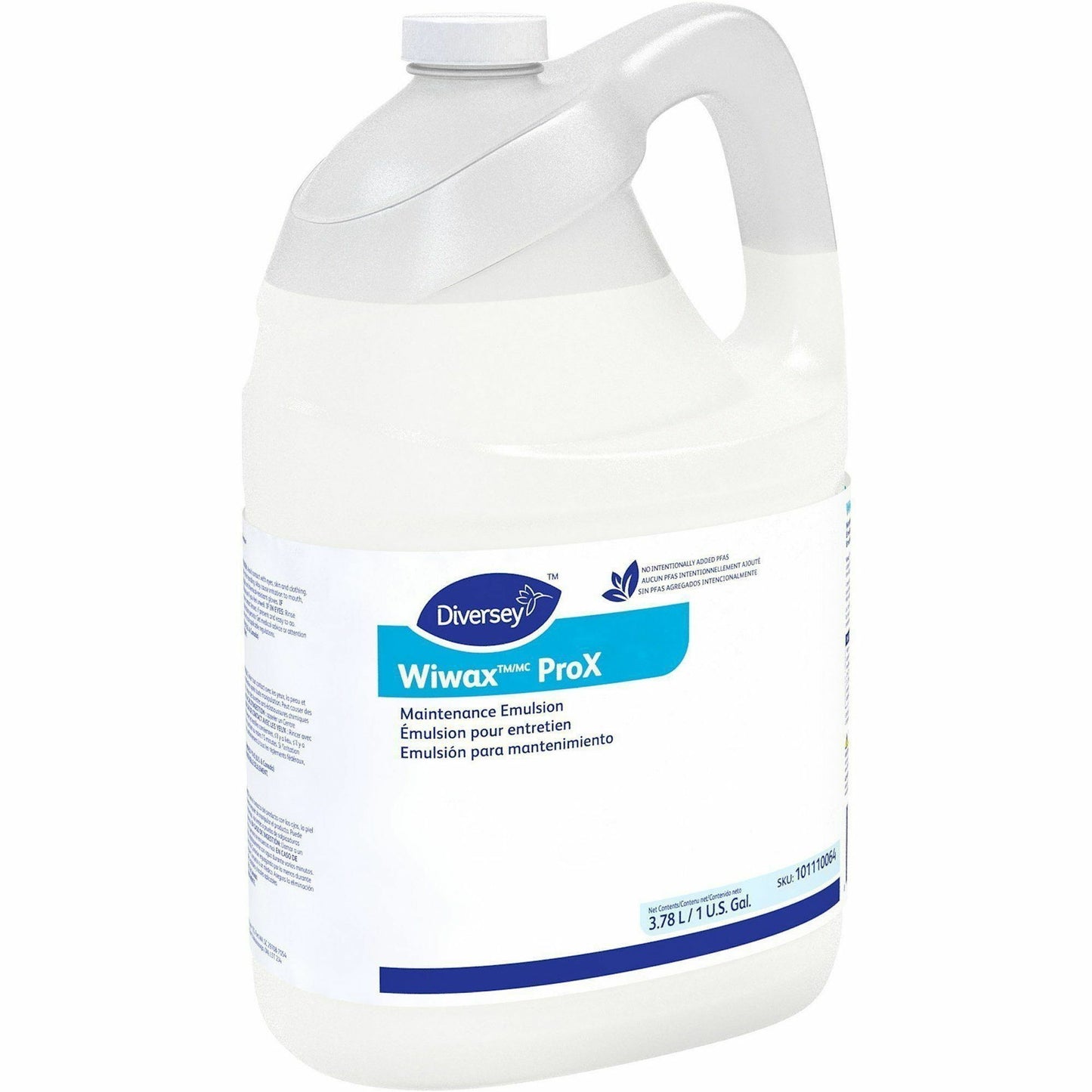 Diversey Care Wiwax Cleaning/Maintenance Emulsion, 128 fl oz (4 quart), 8.5 pH, Characteristic Scent (DVO101110064EA)