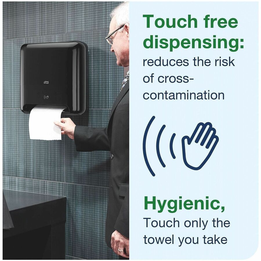 TORK Matic Hand Towel Roll Dispenser, Black (TRK5511284)