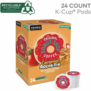 The Original Donut Shop The Original Donut Shop K-Cup Caramel Apple Pie Coffee, Light, Per Box, 24 K-Cup, Kosher, 4/Carton (GMT8101CT)