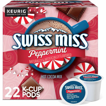 Swiss Miss Swiss Miss Peppermint Hot Cocoa, 22/Box, 4/Carton (GMT8526CT)