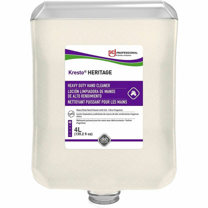 Kresto Super Heavy Duty Hand Cleanser, Citrus Scent, 1.06 gal, Cartridge Dispenser, 4/Carton (SJN09104)