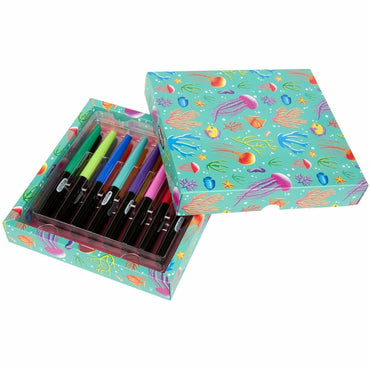 Crayola Blending Markers, Multi Ink, Water Based, 16/Pack (CYO586754)
