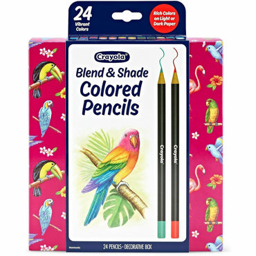 Crayola Blend & Shade Colored Pencils, Multi Lead, 24/Pack (CYO682126)