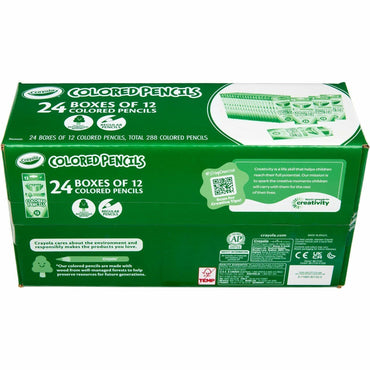 Crayola Bulk Colored Pencils, Multi Lead, 24/Box (CYO682133)