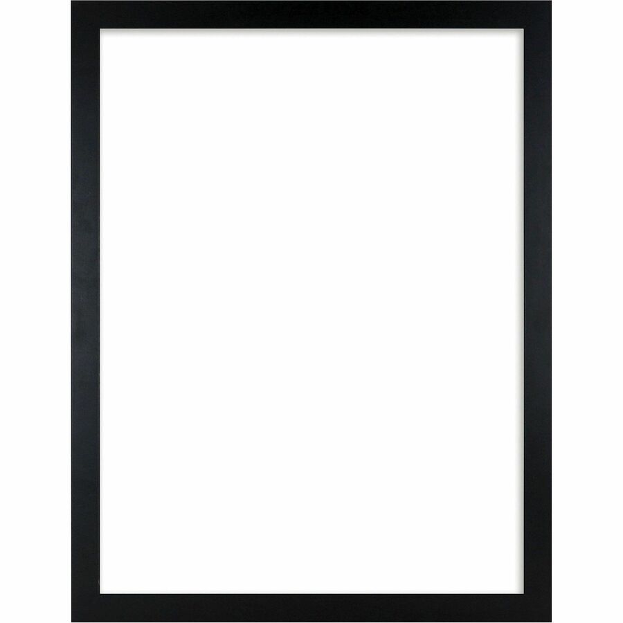 Lorell Wide Frame, 18" Frame Size, Rectangle, Horizontal, Vertical, Wood, Black, 8/Carton (LLR49312CT)