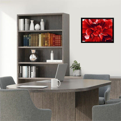 Lorell Wide Frame, 18" Frame Size, Rectangle, Horizontal, Vertical, Wood, Black, 8/Carton (LLR49312CT)
