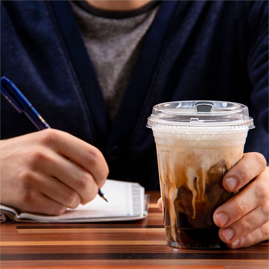 Dart Prima Strawless Plastic Lids, Fits 12 oz to 26 oz Cold Cups, Clear, 100/Pack (DCC626NSLPK)