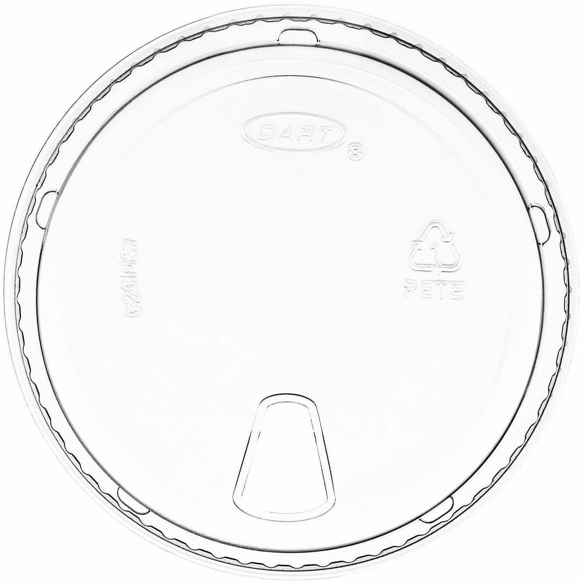 Dart Prima Strawless Plastic Lids, Fits 12 oz to 26 oz Cold Cups, Clear, 100/Pack (DCC626NSLPK)