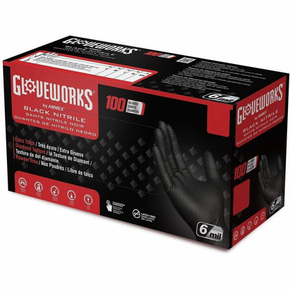 Gloveworks Powder-Free Industrial RDT Nitrile Gloves, XXL, 100/Box (AMXGWBN49100)