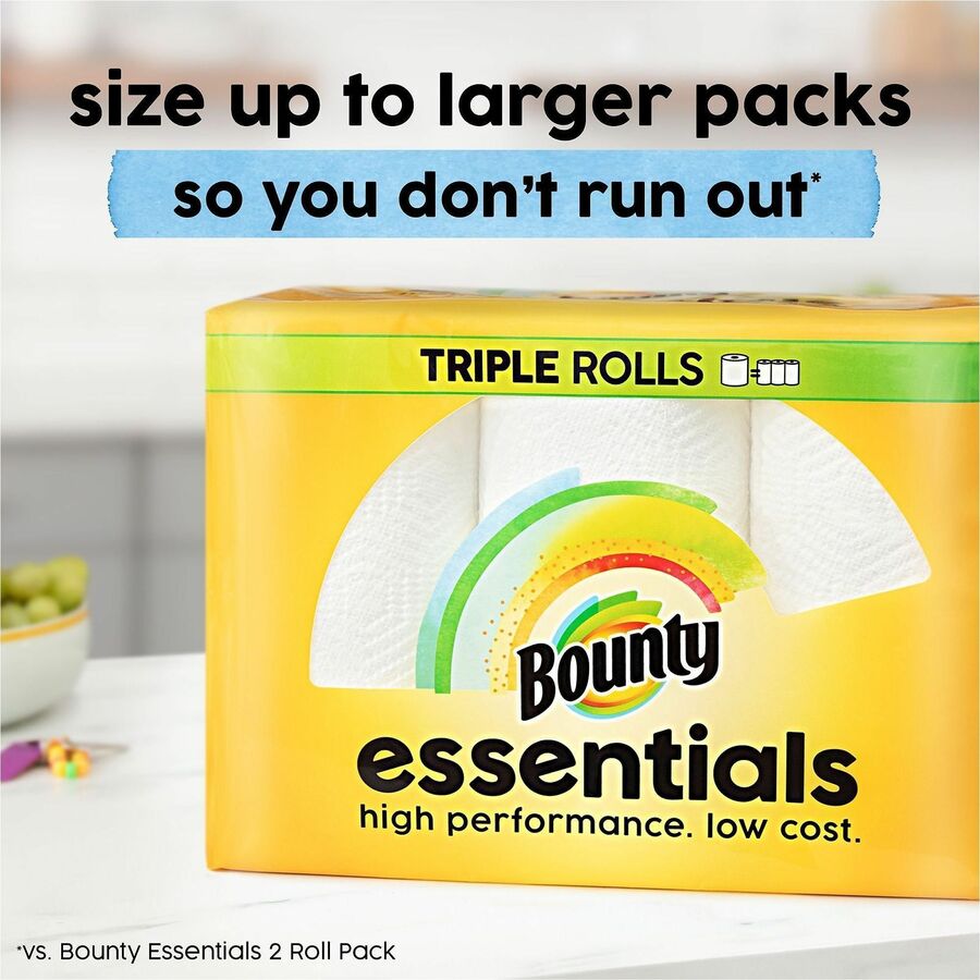 Bounty Essentials Select-A-Size, 2 Ply, 108 Sheets/Roll, 2/Pack (PGC14019PK)