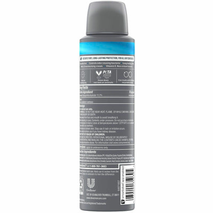 Dove Men's Deodorant Spray, 3 Day, Long Lasting  (UNI35030)