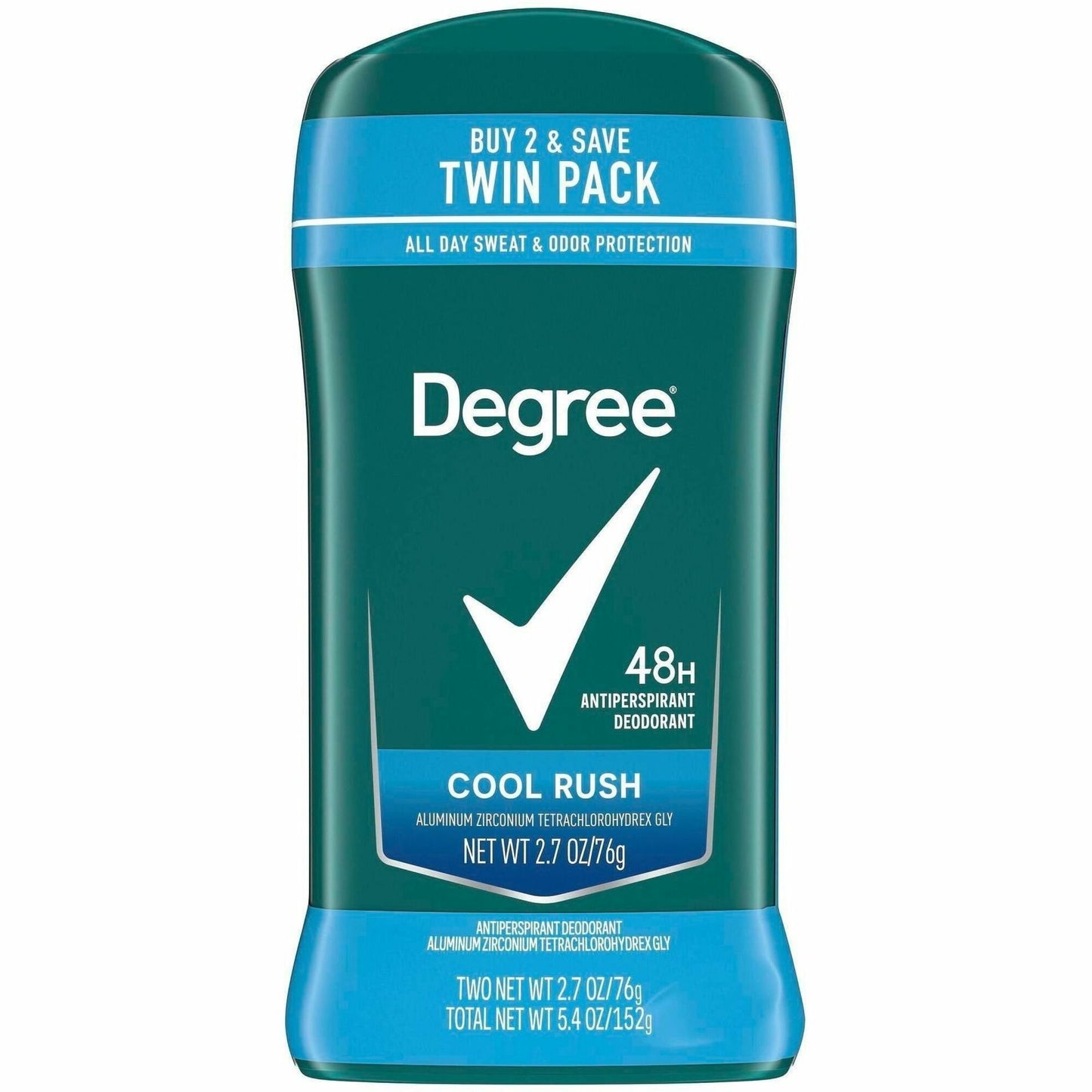 Degree Men Cool Rush Antiper. & Deodorant, Arctic, 2 Day, 2/Pack (UNI02670)