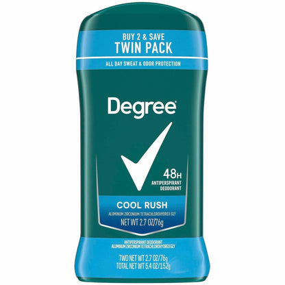 Degree Men Cool Rush Antiper. & Deodorant, Arctic, 2 Day, 2/Pack (UNI02670)