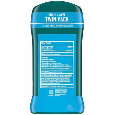 Degree Men Cool Rush Antiper. & Deodorant, Arctic, 2 Day, 2/Pack (UNI02670)